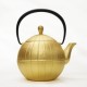 金碧輝煌純金箔茶壺0.7L（胡桃）